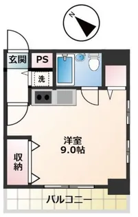 サンフラット佐藤【6階】の間取り