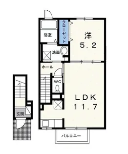 ブルー ローズ【2階】の間取り