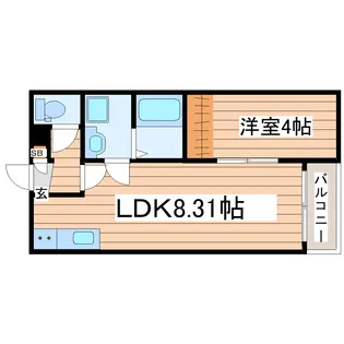 グラン大和町【1階】の間取り