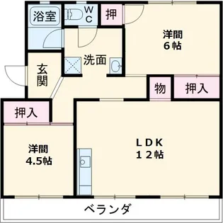 天王ハイツ【2階】の間取り