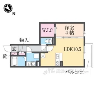 ボンヌ・シャンスDeux【2階】の間取り