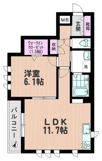 【へーベルメゾン】Clair Blanc【3階】の間取り