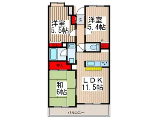 パークシティガーデン【3階】の間取り