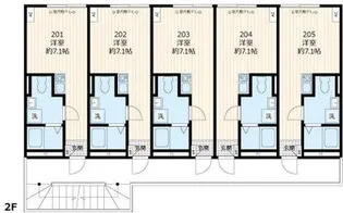 グランヴィラージュ相模原【2階】の間取り