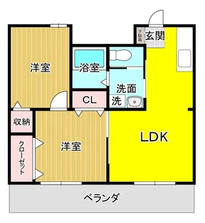 グランデールアマノ【1階】の間取り