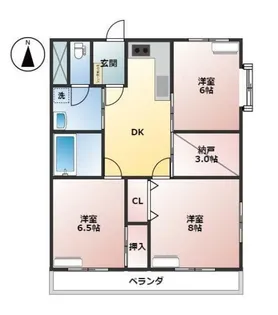 メゾンエトワール【3階】の間取り