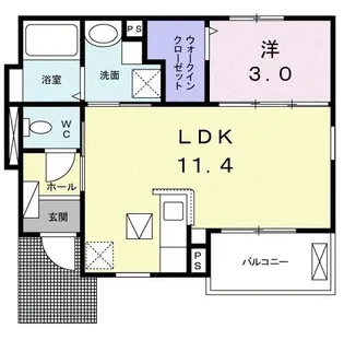 VertesSea・IX【1階】の間取り