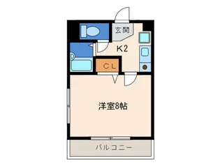 ウエストフィールズビル【4階】の間取り