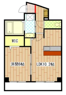 ベルパッソ三篠II【4階】の間取り
