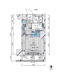 メインステージ三ノ輪EAST【2階】の間取り