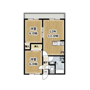 ヒルトップイン【2階】の間取り