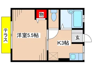 ハイツ小賀【1階】の間取り