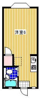 シティハウスヤマモト【2階】の間取り