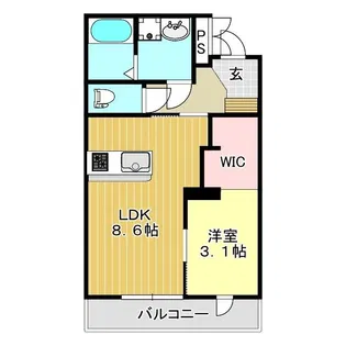 マンハッタンパレス【2階】の間取り