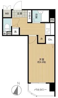 メインステージ西麻布II【7階】の間取り