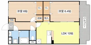 ユーミーEBINUMA【2階】の間取り