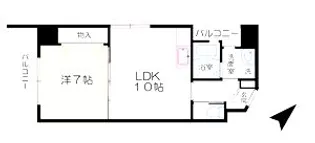 アンジェロポストVII【9階】の間取り