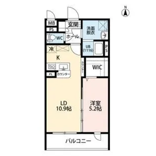 LegrandII(ルグラン2)【4階】の間取り