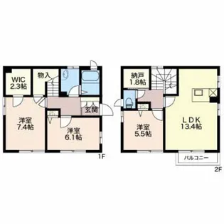 ヴェールシャリオ【2階】の間取り