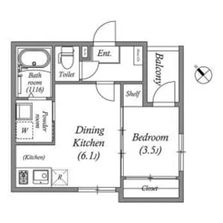 桜ハーモニーテラス【3階】の間取り