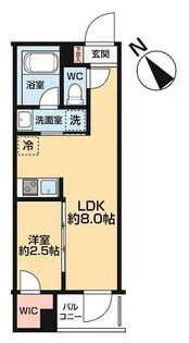 ハーモニーレジデンス中野若宮【1階】の間取り