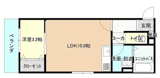 ルアル大門【3階】の間取り