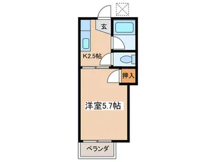 桧ハイツ【2階】の間取り