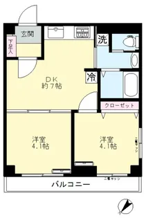 シャンボール文京【4階】の間取り