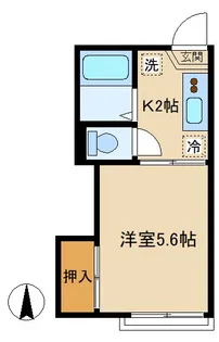 ドエル都立大【1階】の間取り