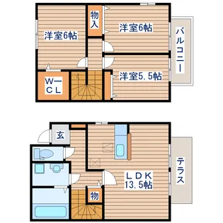 コンフォート小鶴IIの間取り