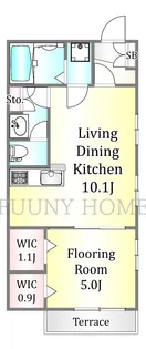 メゾンドブラン【1階】の間取り