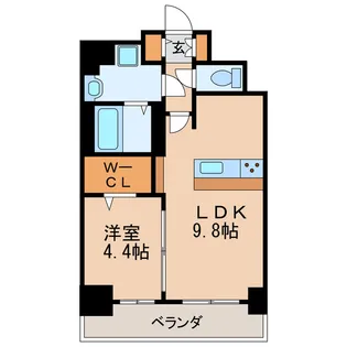 プレサンス丸の内アドブル【5階】の間取り