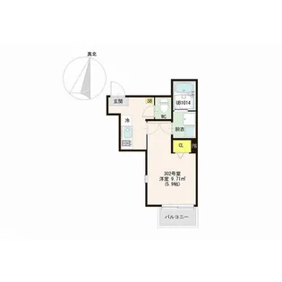 MOMORIE八乙女【3階】の間取り