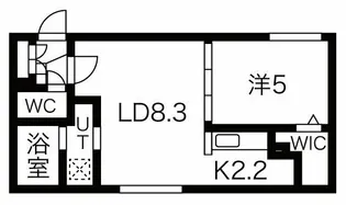 グランエリーナ南郷【1階】の間取り