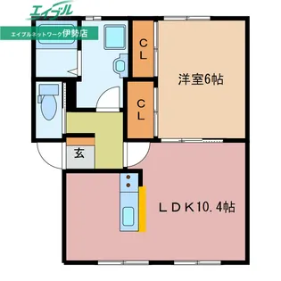 グランディール古市【2階】の間取り