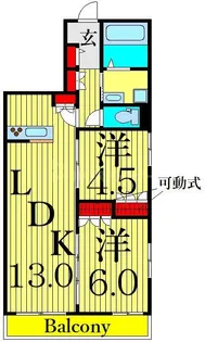 ラパン【3階】の間取り