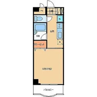 マンションルビーI【2階】の間取り