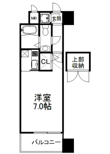エステートモア・博多公園通り【13階】の間取り
