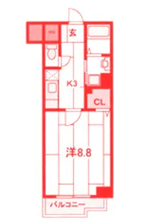 ルミエール横浜【6階】の間取り