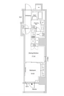 ザ・パークハビオ新中野【3階】の間取り