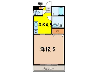 ウィングヴィラC棟【2階】の間取り
