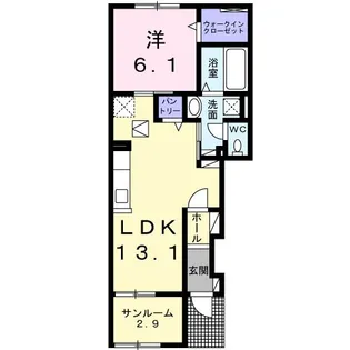 プリムラ II【1階】の間取り