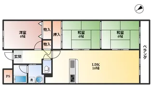 アルカディアン東豊中【2階】の間取り