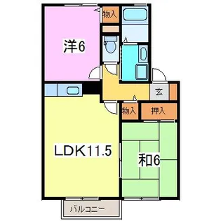 セジュールMT B【2階】の間取り