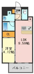 プレジオ亀有【8階】の間取り