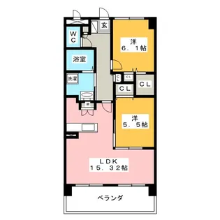 ア・ドリーム市平賀【1階】の間取り