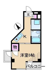 ブランシュ飛鳥【4階】の間取り