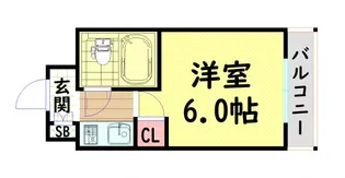 ラ・トーレなんば【5階】の間取り