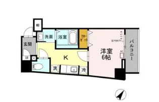 イーストグレイス品川【5階】の間取り