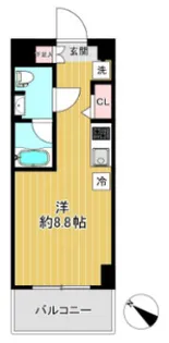 クラリッサ新川崎【4階】の間取り